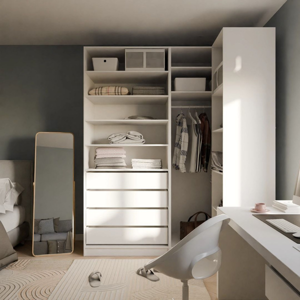 Гардеробная система IKEA ПАКС, ЛДСП, 200x58x236 см купить c доставкой ...