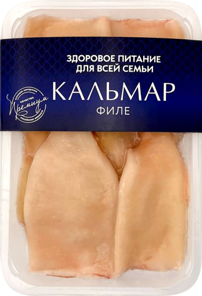 Кальмар замороженный очищенный, тушка с плавником без кожи, 500г купить ...