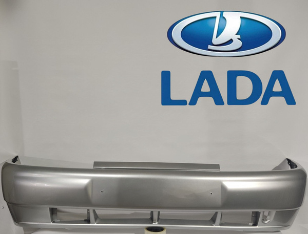 бампер передний ВАЗ 2110 2111 2112 цвет - снежная королева серебристый ...