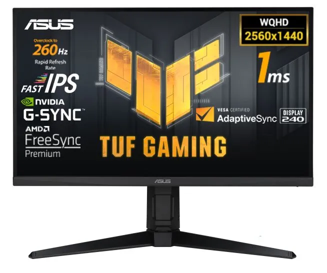 ASUS27"МониторASUS27"МониторTUFGAMINGVG27AQML1A/Встроенныйдинамик/2K/260Hz/HDR10/1msGTG/WQHD/FastIPS,черный