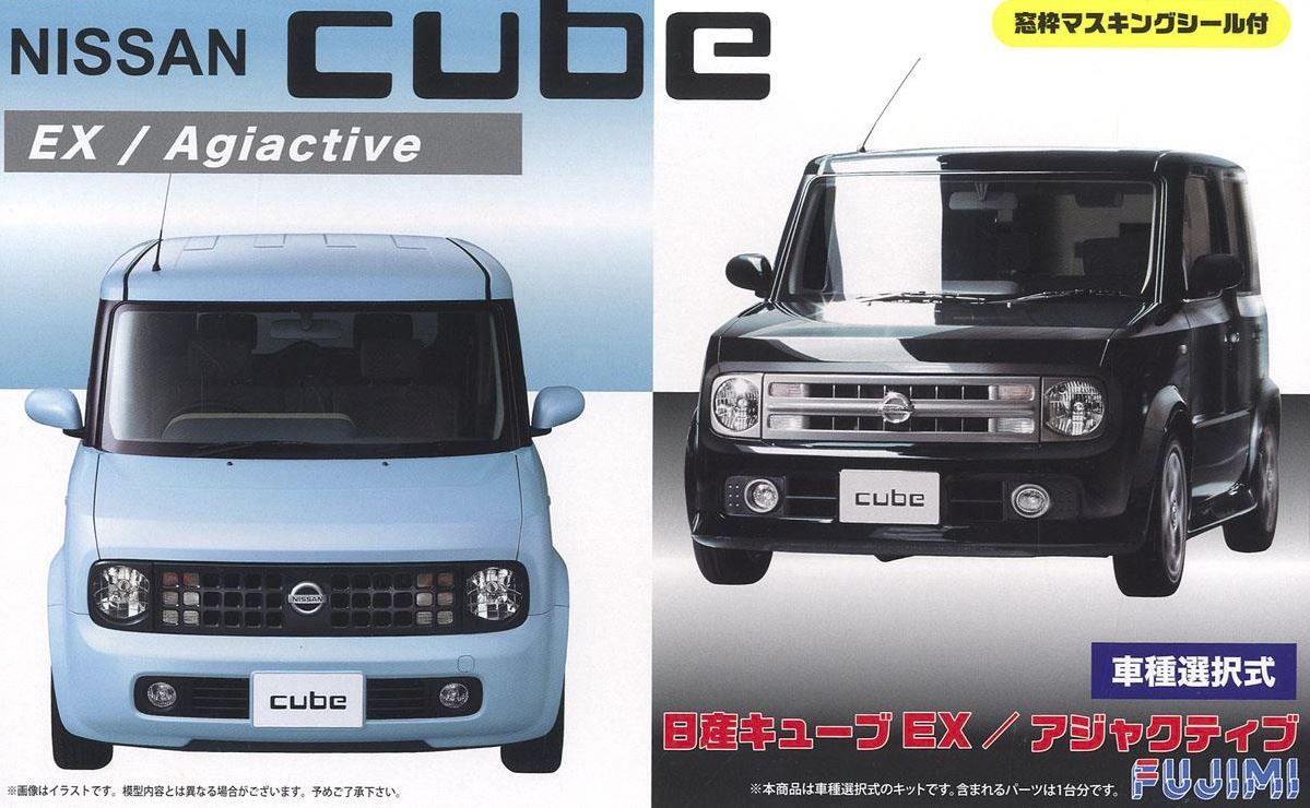 Сборная модель Автомобиль Nissan Cube EX / Agiactive, 03937 Fujimi 1/24