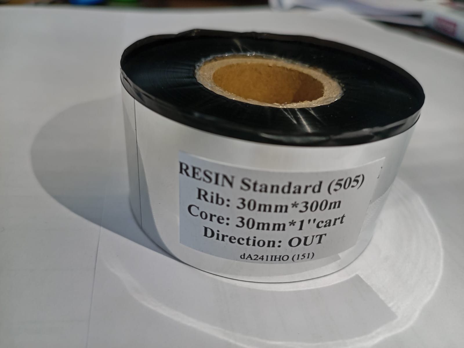 Термолента (30мм*300м*1"-30) resin-OUT Standar, (термотрансферная лента) черный, смола