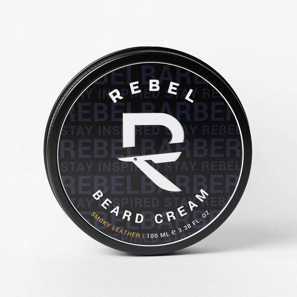 Премиальный крем для бороды и усов REBEL BARBER Smoky Leather 100 мл