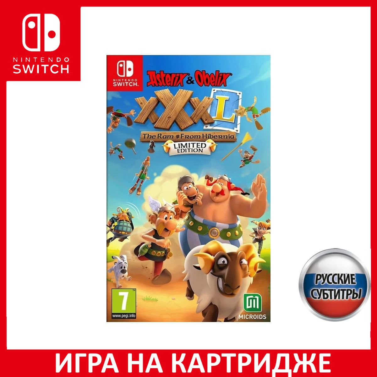 Игра Asterix and Obelix XXXL The Ram From Hibernia Ограниченное издание (Limited Edition) Русская Версия (Switch) Картридж Nintendo Switch