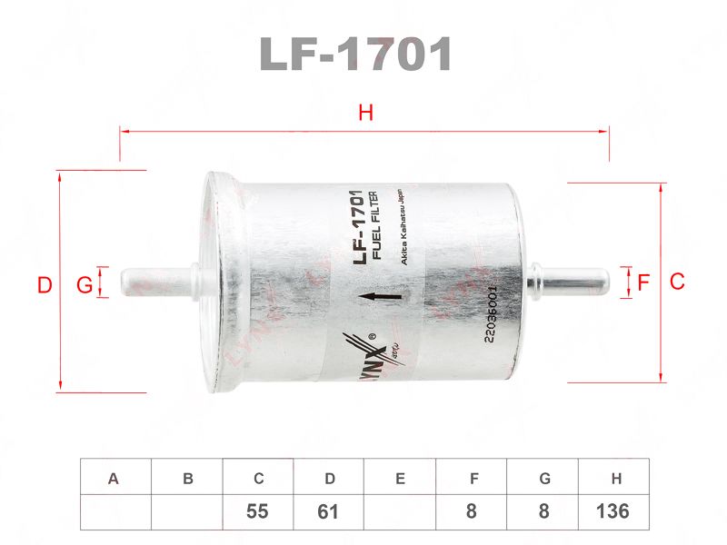 1701. Lf1701. Фильтр LF-1701. 6001547604 Фильтр топливный Lynx. LYNXAUTO LF-779.