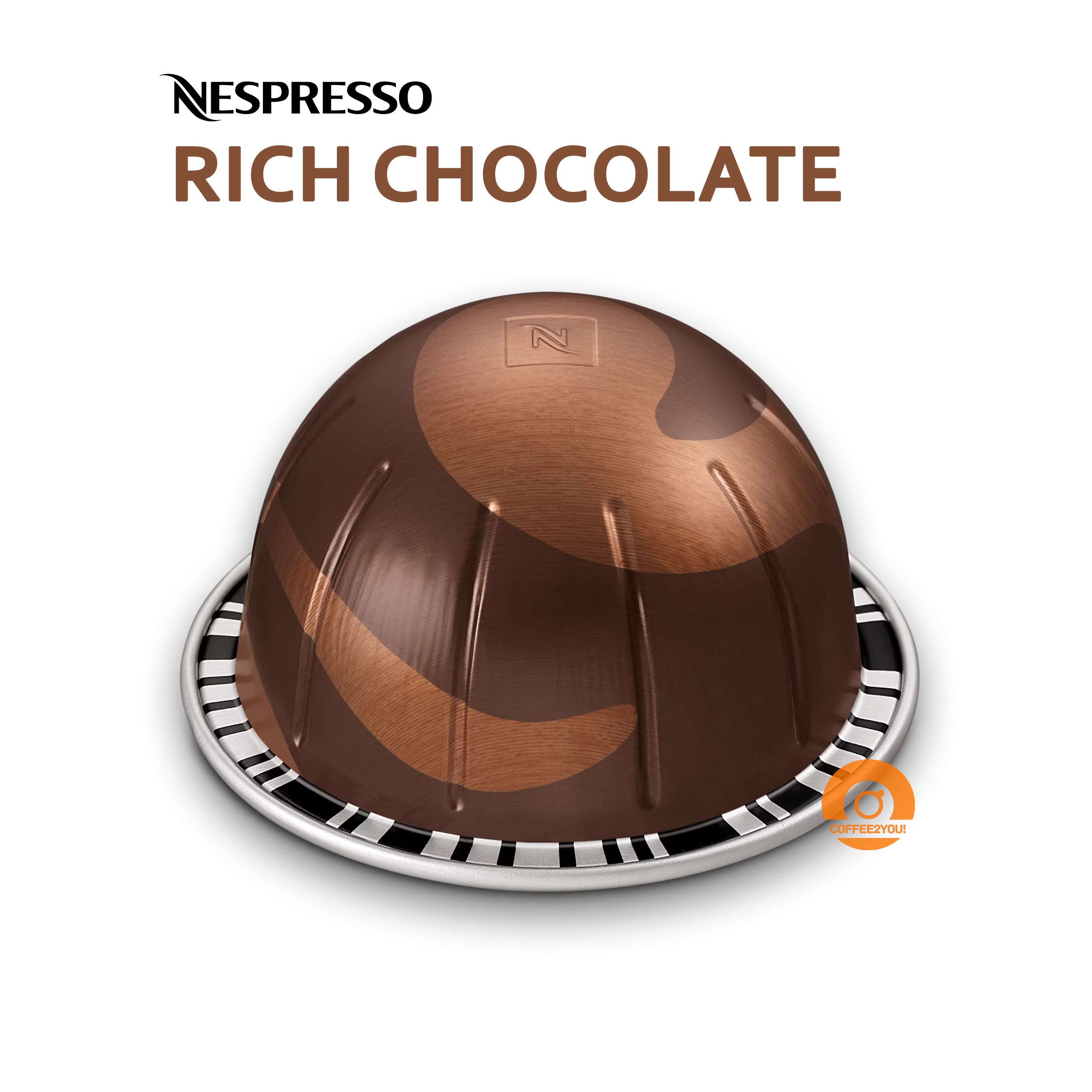 Кофе Nespresso Vertuo RICH CHOCOLATE в капсулах, 10 шт. (объём 230 мл.)