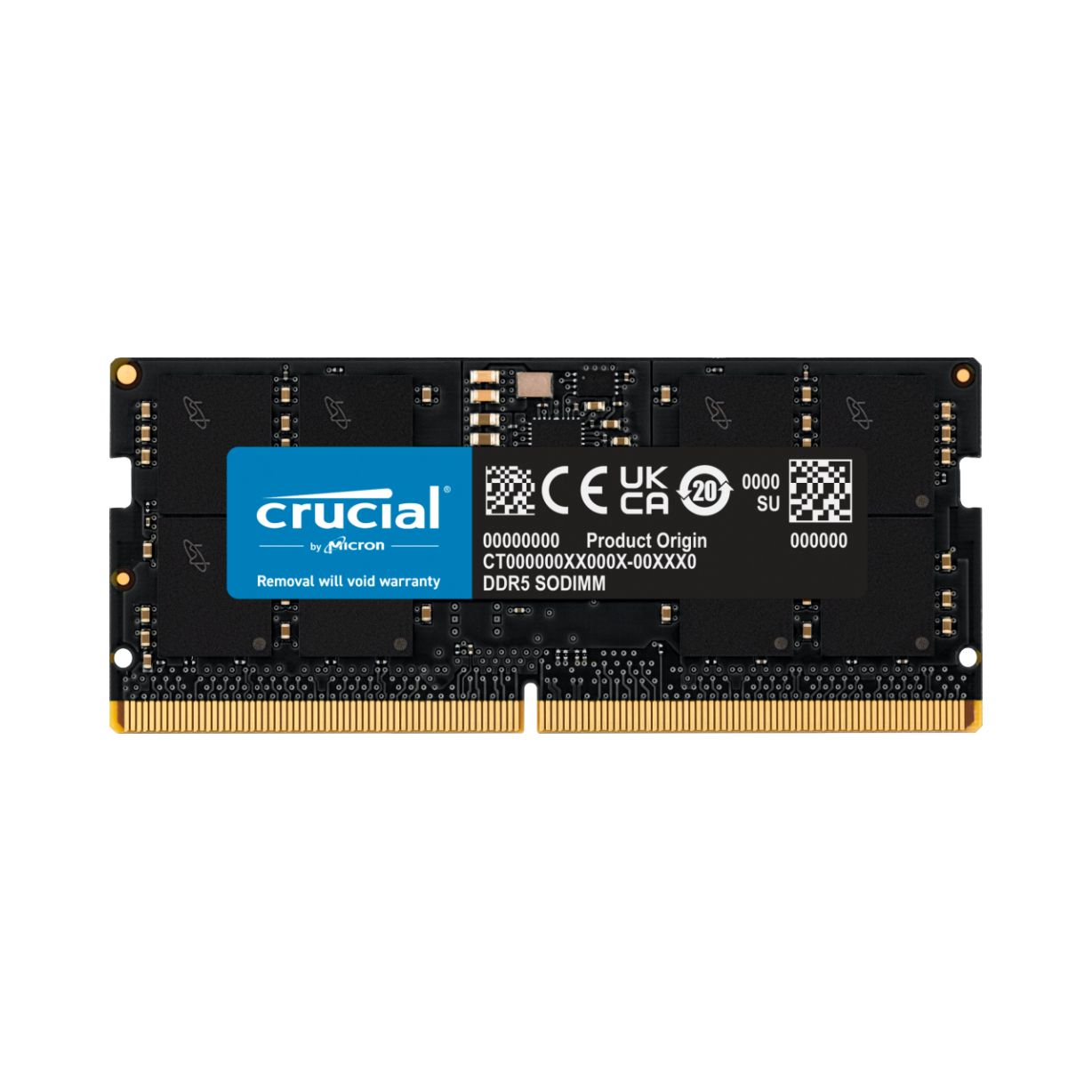 CrucialОперативнаяпамятьCrucialSODIMMDDR5560016G1x16ГБ(CT16G56C46S5)