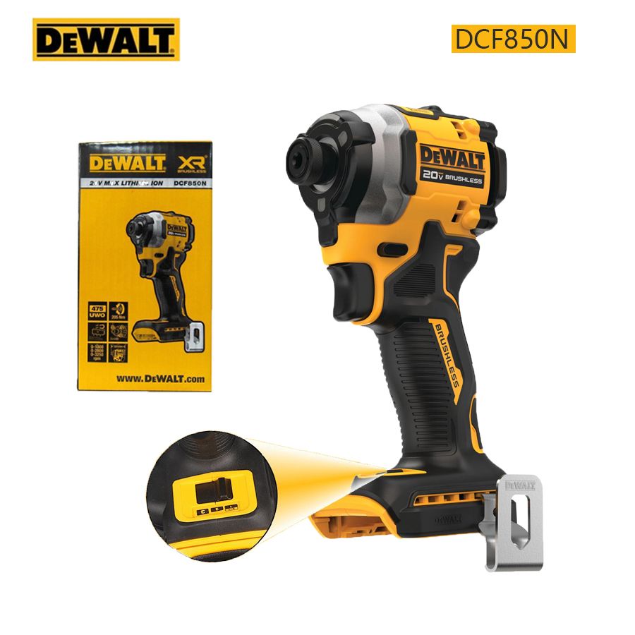 DeWalt,бесщеточныйимпульсныйшуруповерт,Ниаккумулятора,низарядногоустройства,DCF850N