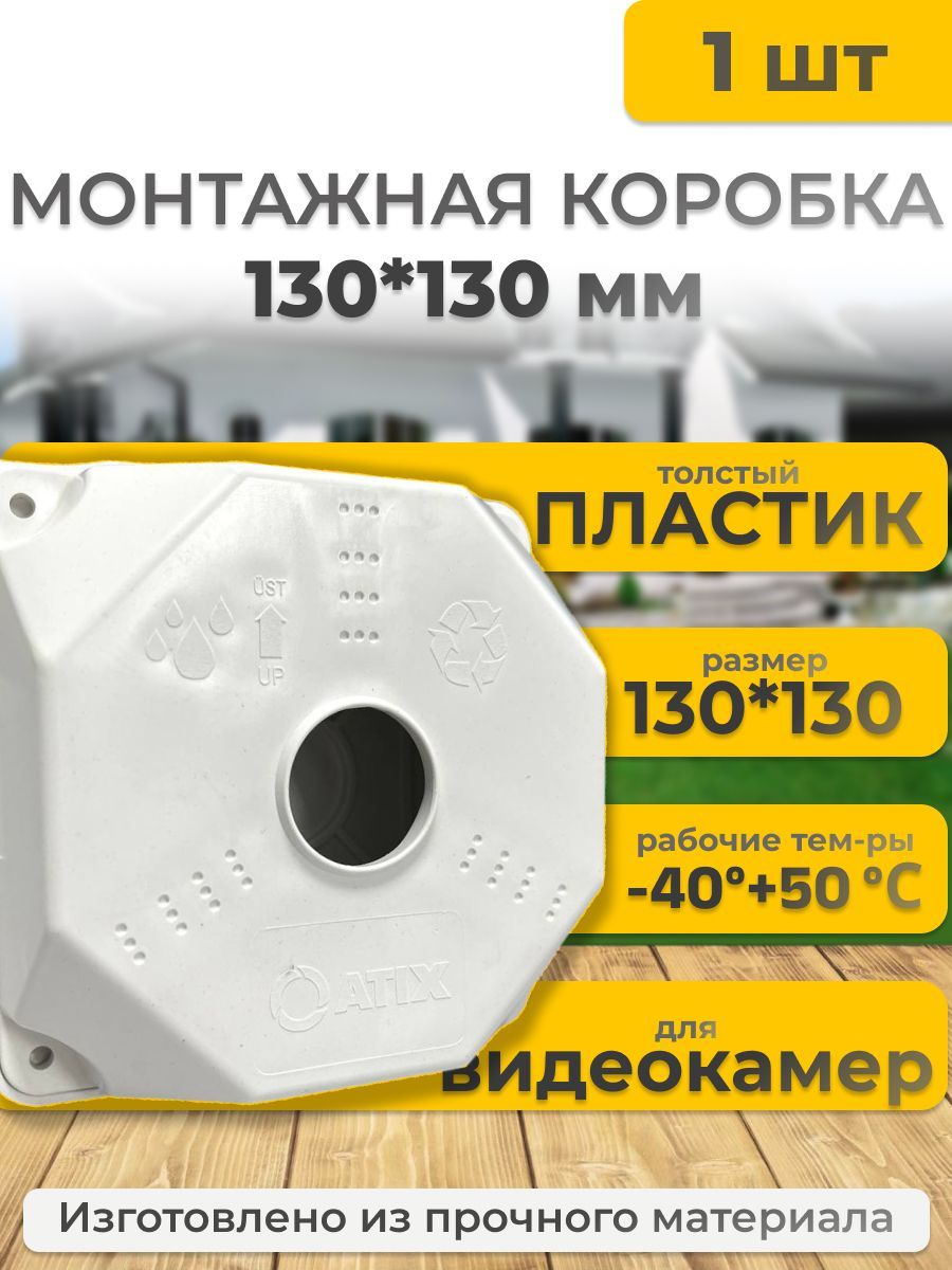 Коробкамонтажнаядлявидеокамеры130х130мм(130*130)