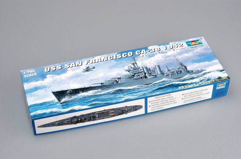 Trumpeter 1/700 05746 USS Сан-Франциско CA-38 1942Корабль