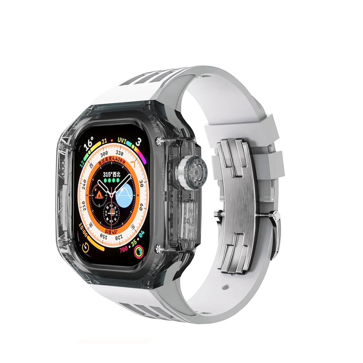 РемешокдляAppleWatchUltra49mmвстилеRichardMilleWhiteBT