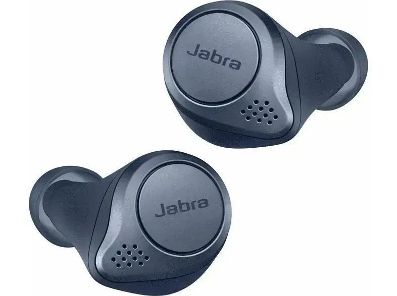 JabraНаушникибеспроводныесмикрофономJabraElite75T,Bluetooth,USBType-C,синий