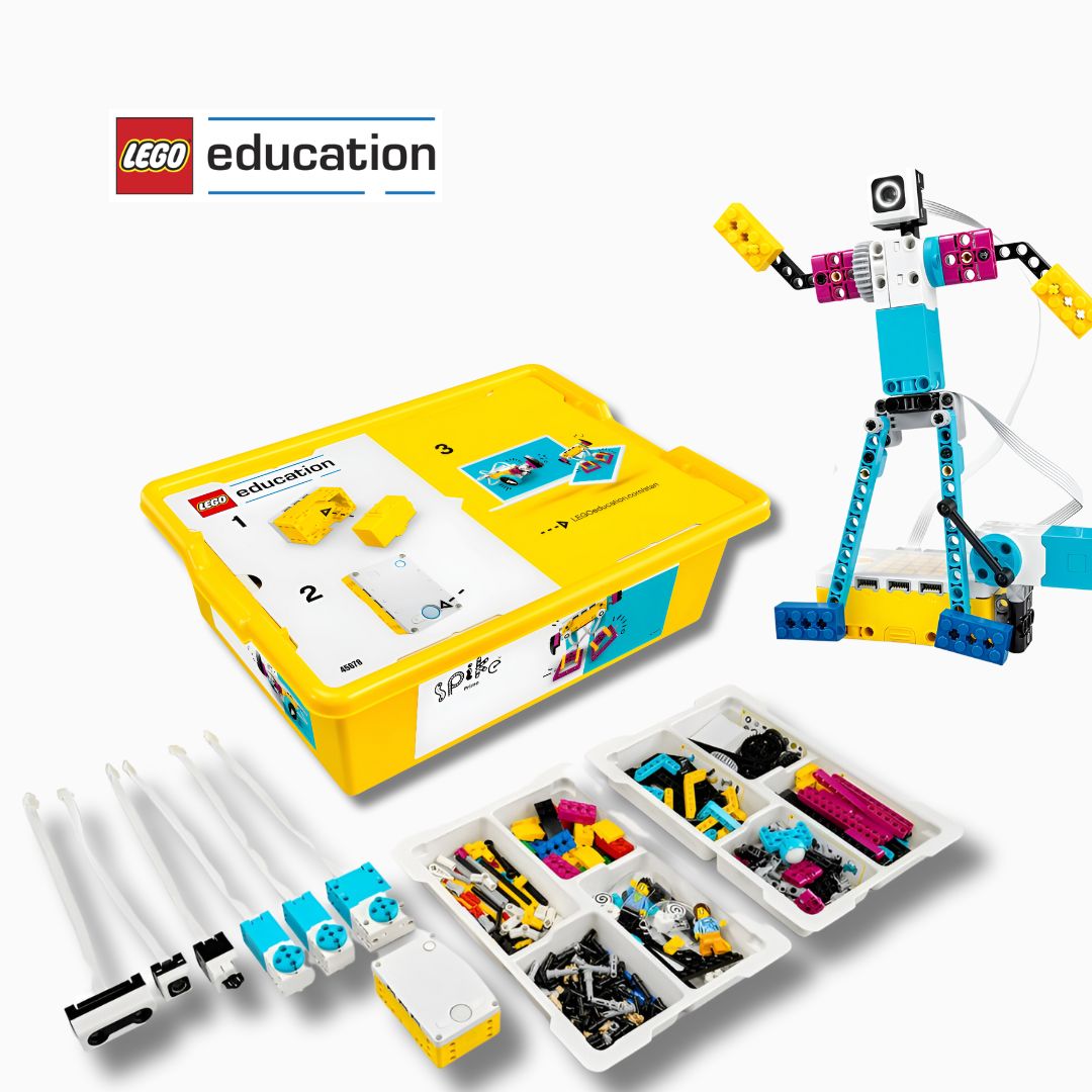 Конструктор робот программируемый Lego Education 45678 ; Базовый Набор SPIKE Prime Конструктор развивающий (528 деталей)