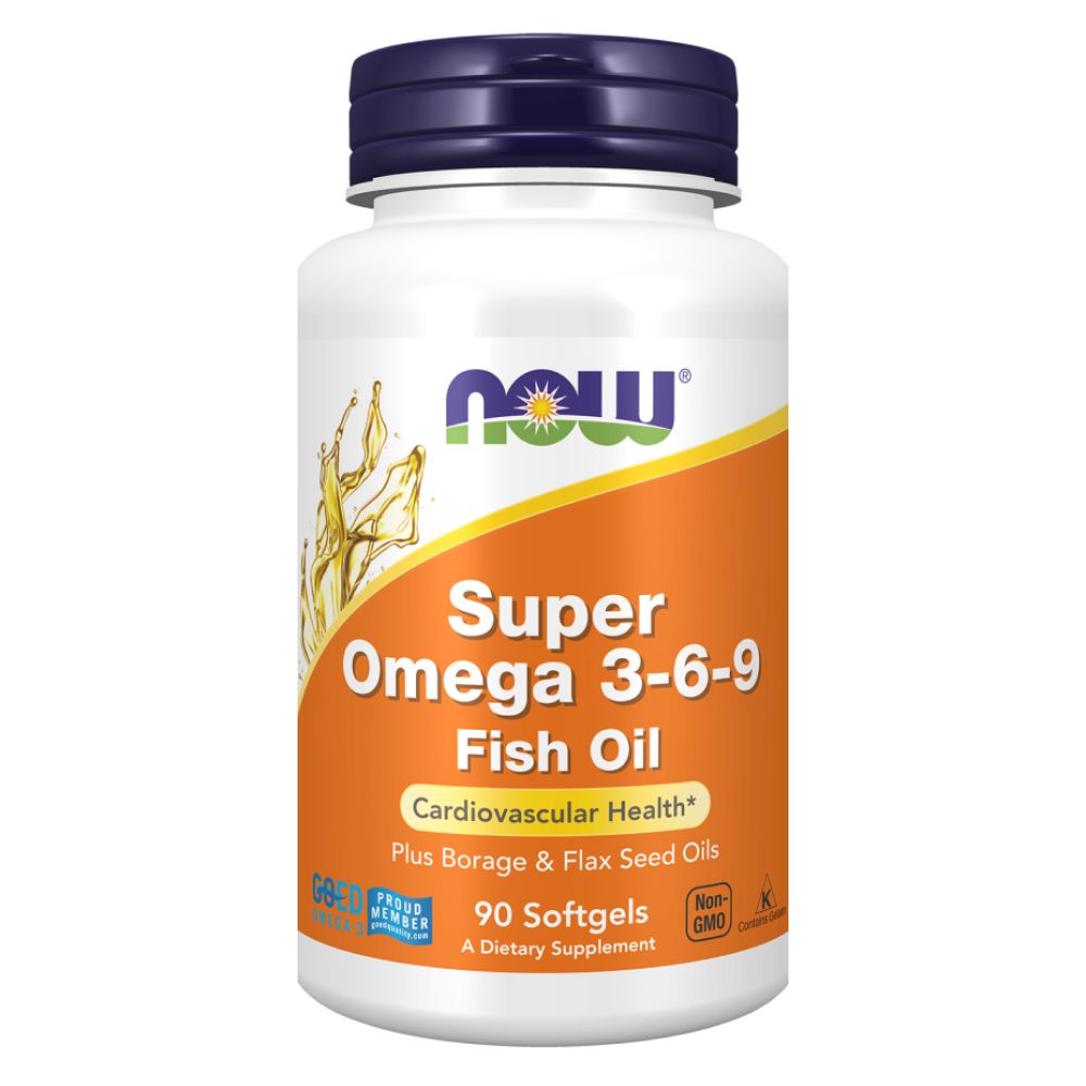 NOW Super Omega 3-6-9 Супер Омега 3-6-9 1200 mg, 90 капсул