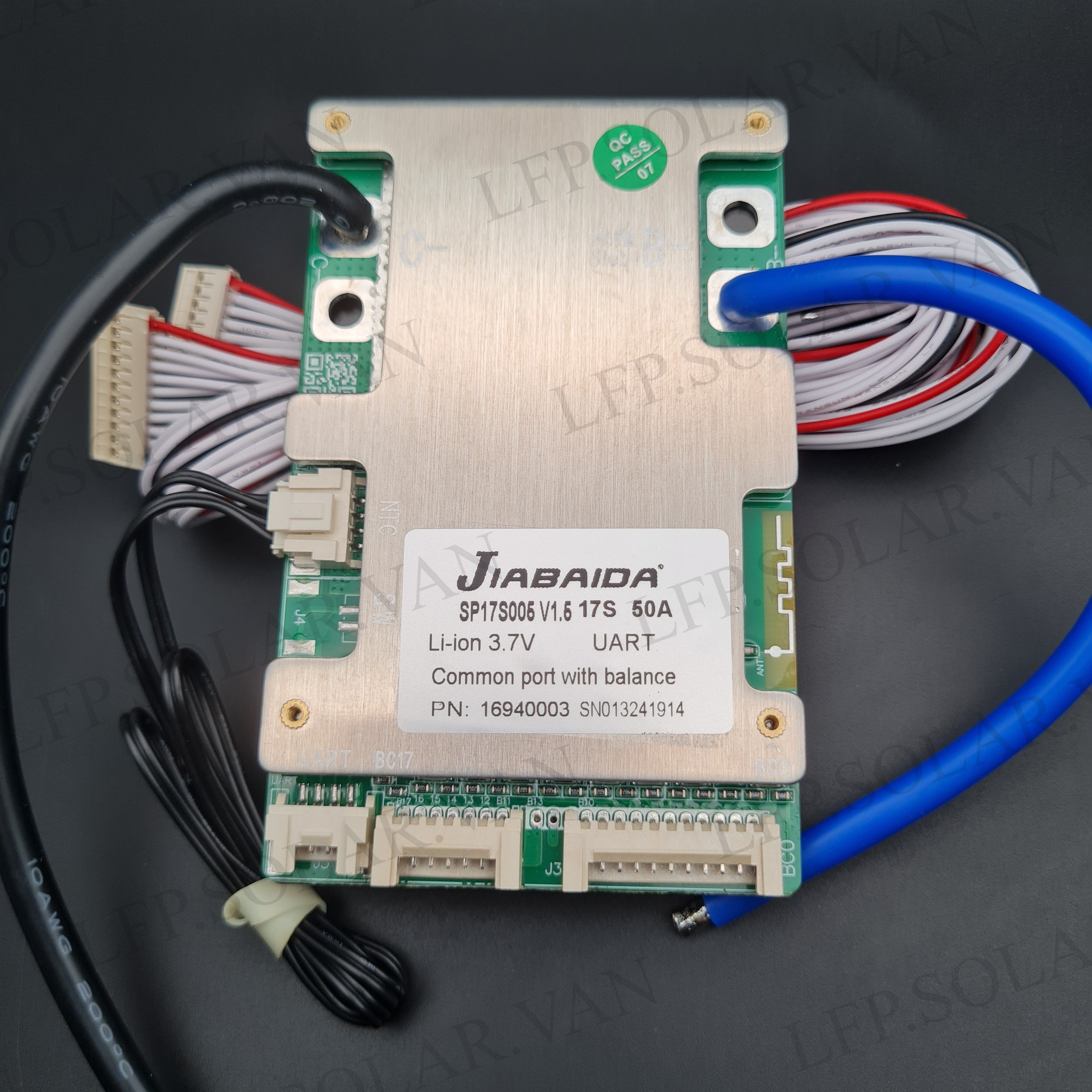 плата smart BMS 50a универсальная 10s, 11s, 12s, 13s, 14s,15s, 16s и 17s SP17S005 JIABAIDA - JBD