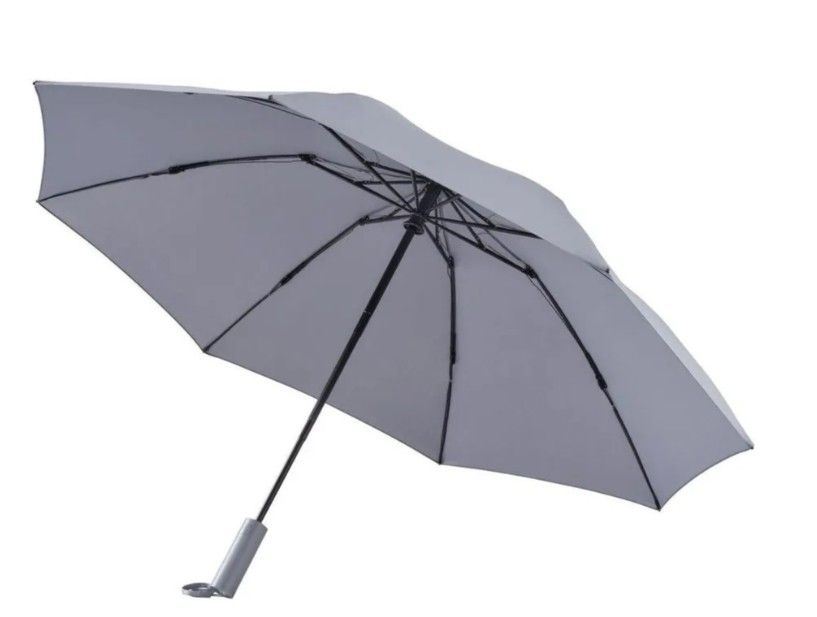 ЗонтXiaomi90PointsAutomaticUmbrellaWithLEDFlashlight(6941413204200)серый