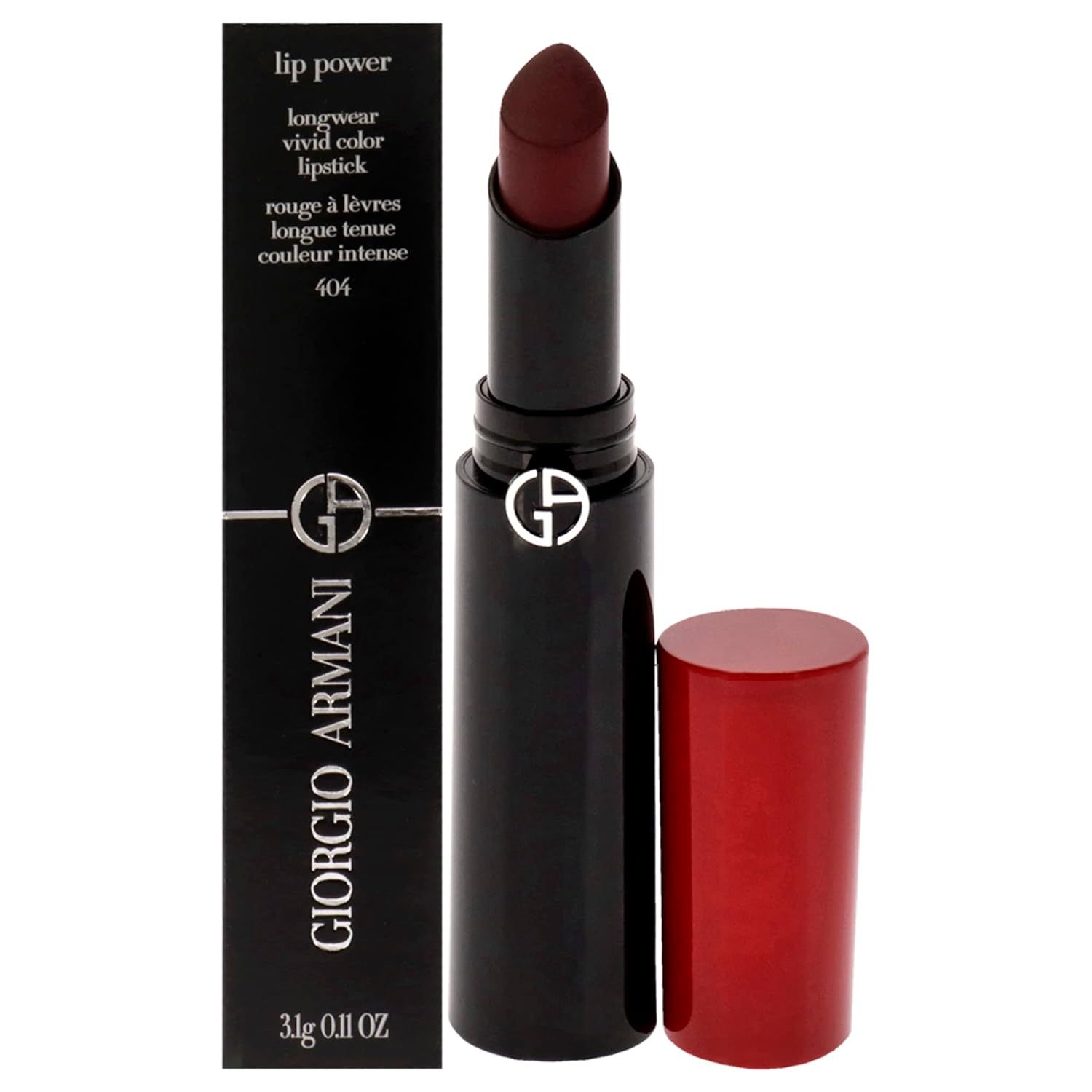 Giorgio Armani Lip Power Долгоиграющий яркий цвет Губная помада, #201, Женская помада, 3,1 г.
