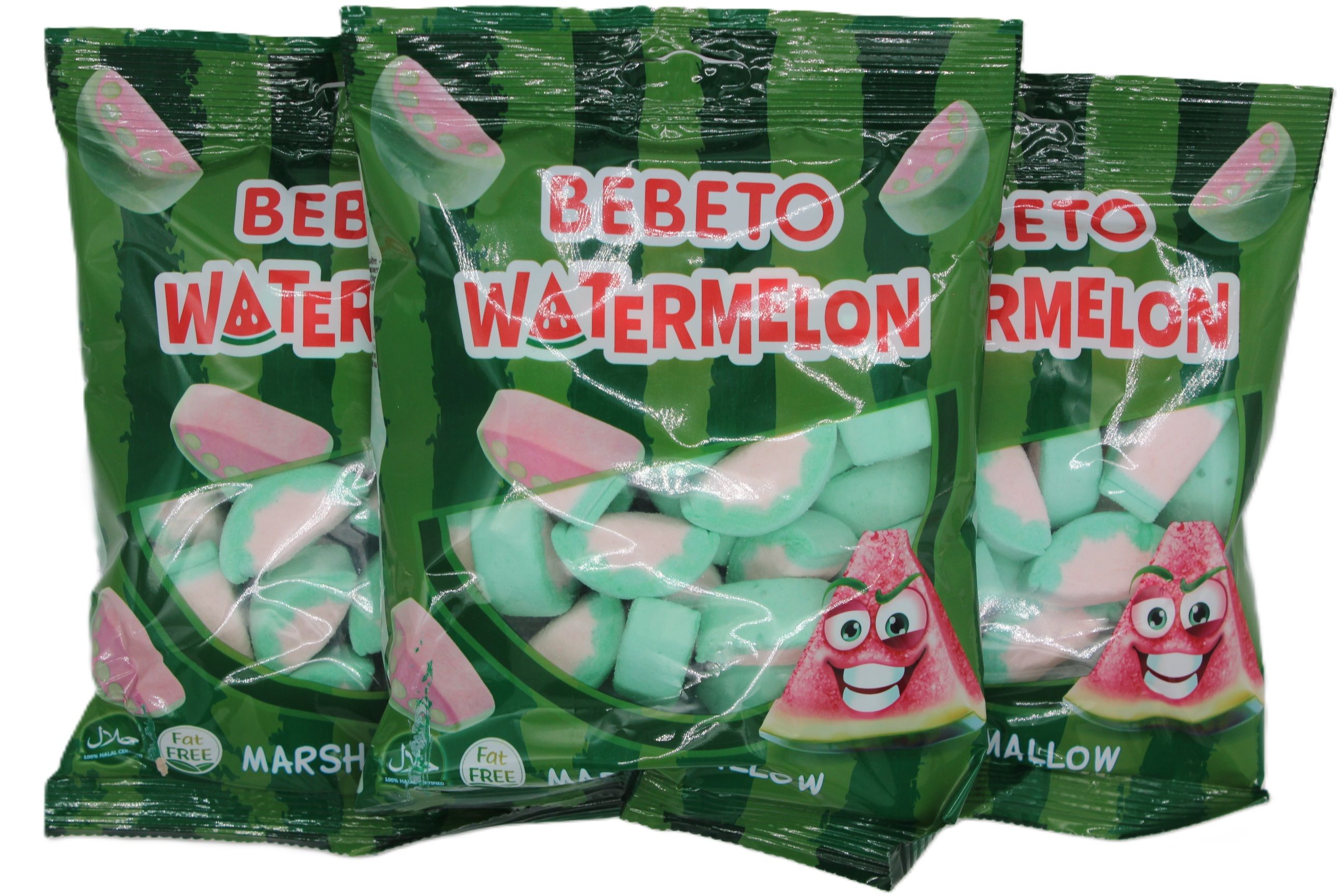 Суфле маршмеллоу, Bebeto Watermelon 3шт по 60гр