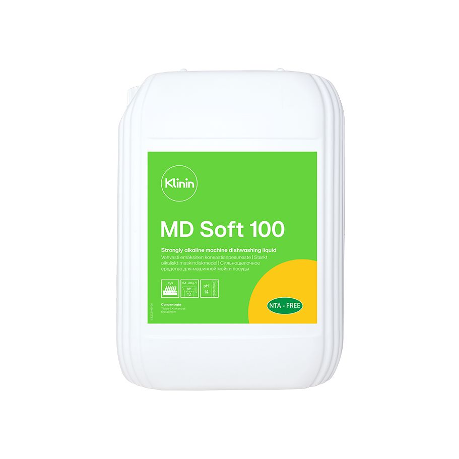 СильнощелочноемоющеесредстводляпосудомоечныхмашинKlininMDSoft100,10л.