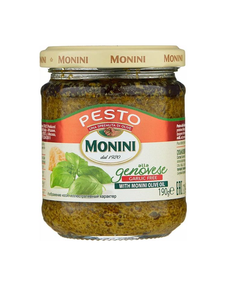 Соус Monini Pesto alla Genoverse без чеснока, 190 гр