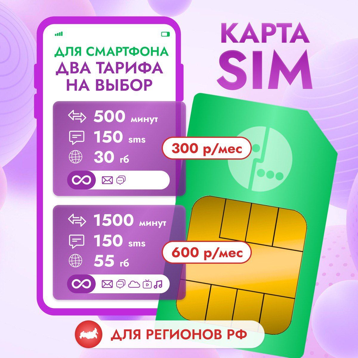 SIM-картаsim777222111(ВсяРоссия)