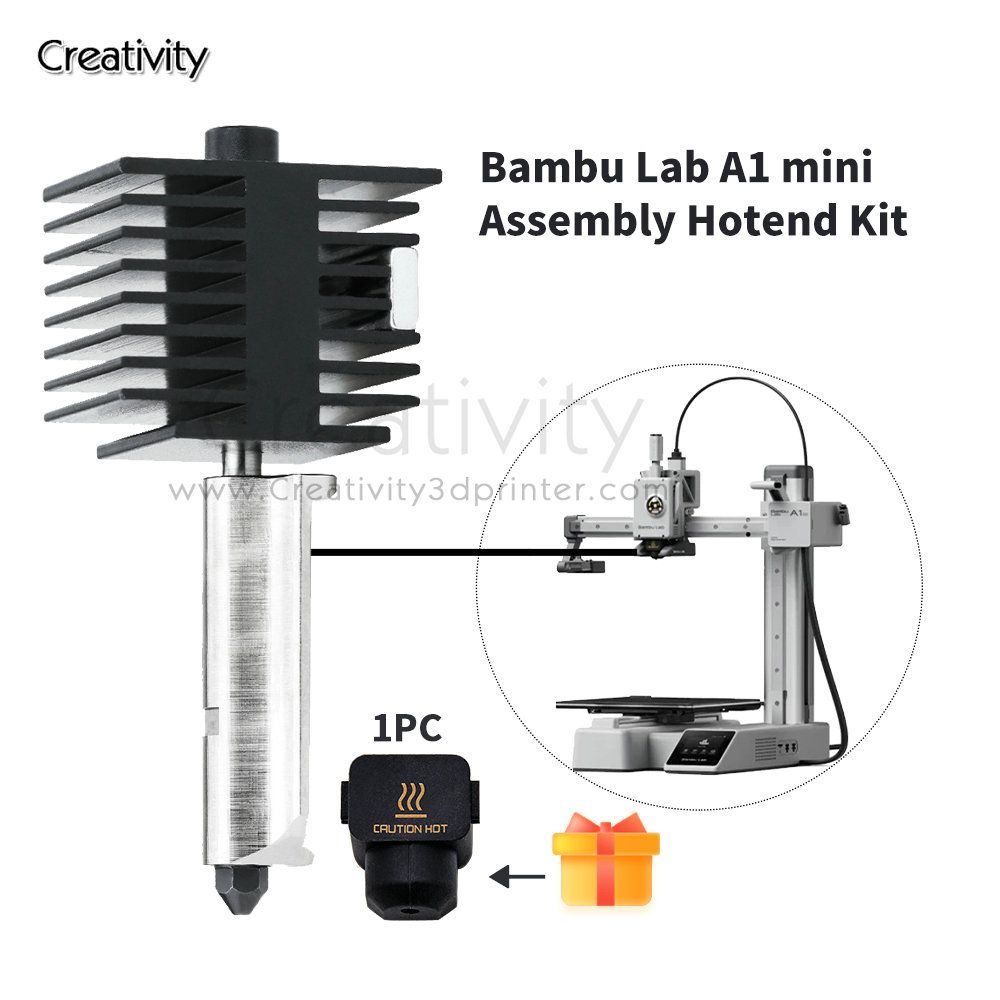 BambuLabA1miniHotendKit3D-принтериззакаленнойсталивсборе-0,4ММ