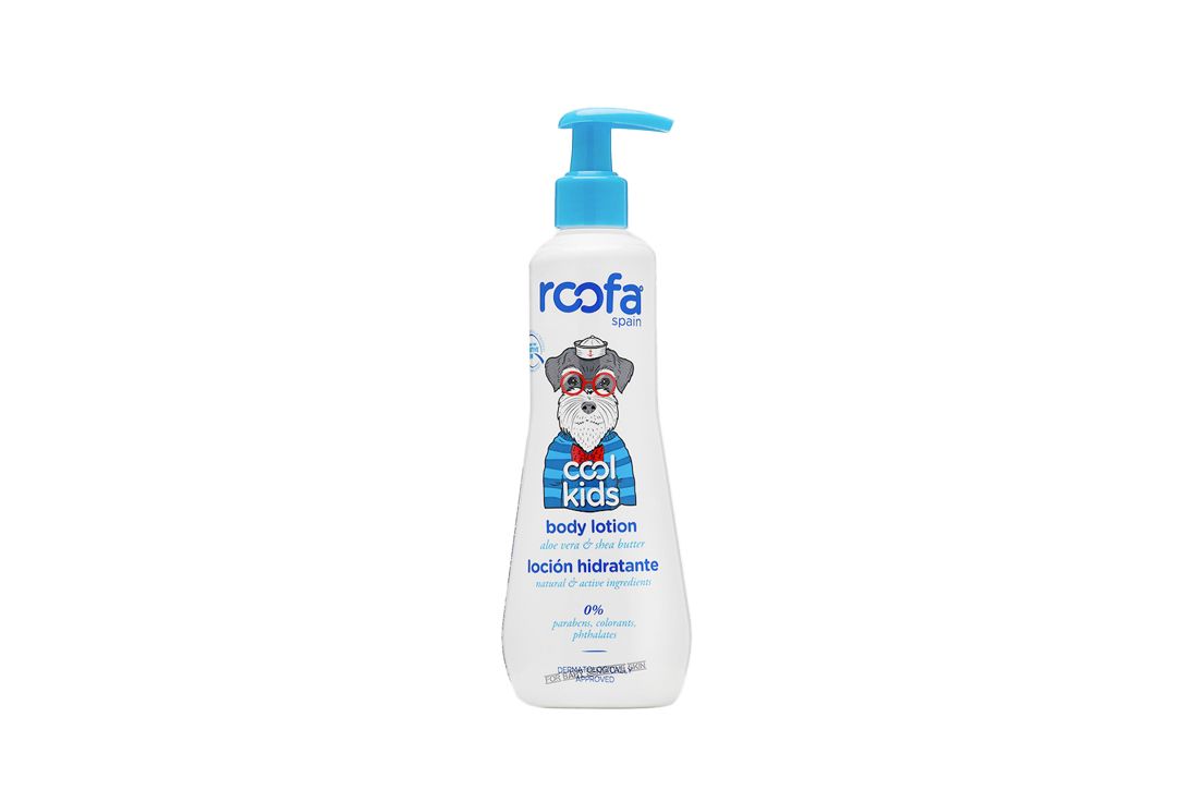 Детский лосьон для тела с алоэ вера и маслом ши ROOFA SPAIN Cool kids body lotion