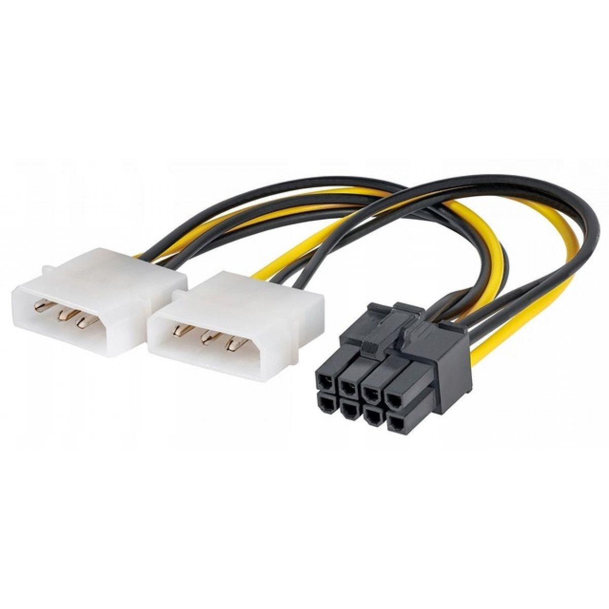 Кабель для видеокарты PCI-Express 8-pin to 2 molex 0.15м