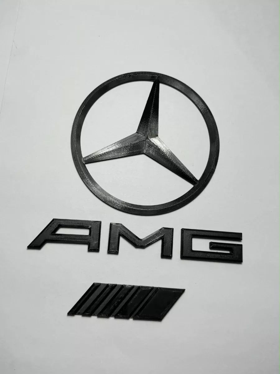 Шильдик на авто Mercedes Benz AMG