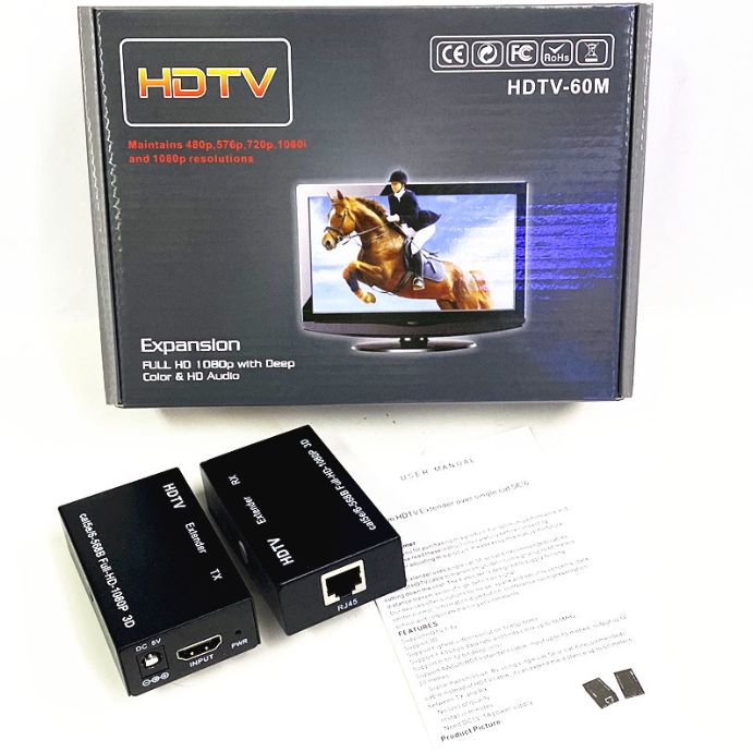 УдлинительHDMI60метровHDMI-RJ45