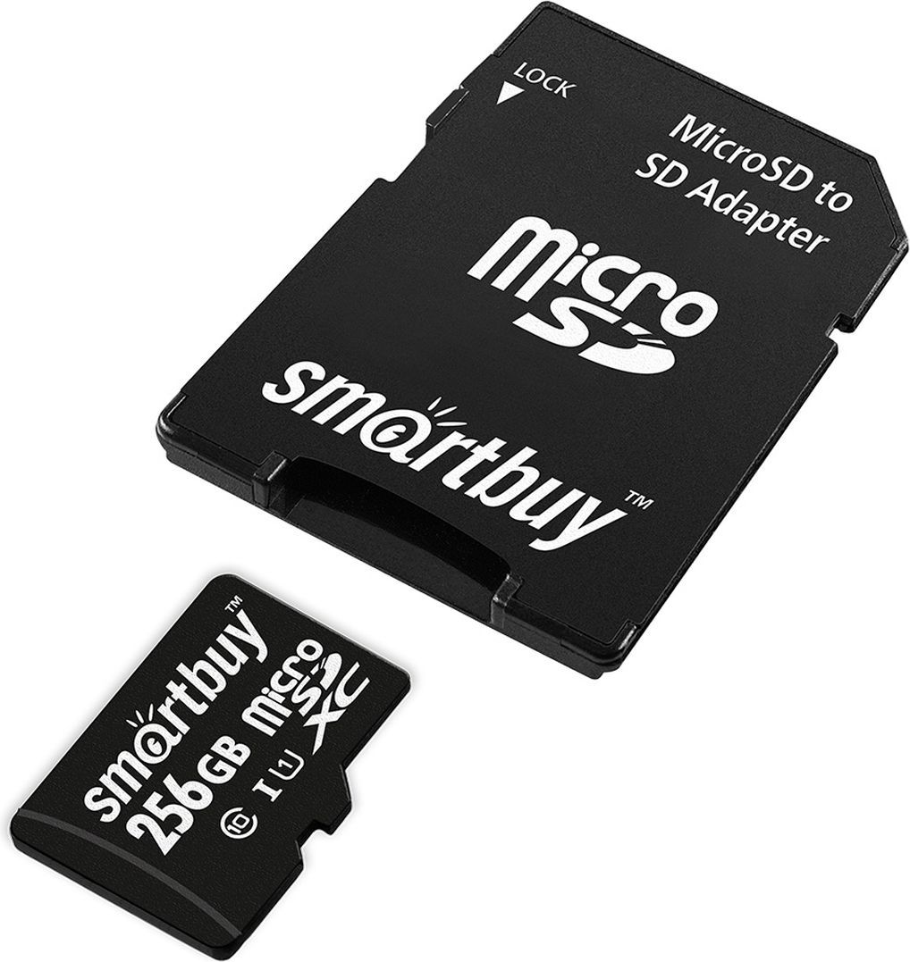 КартапамятиmicroSDXCSmartbuy256GBClass10UHS-1(садаптеромSD)