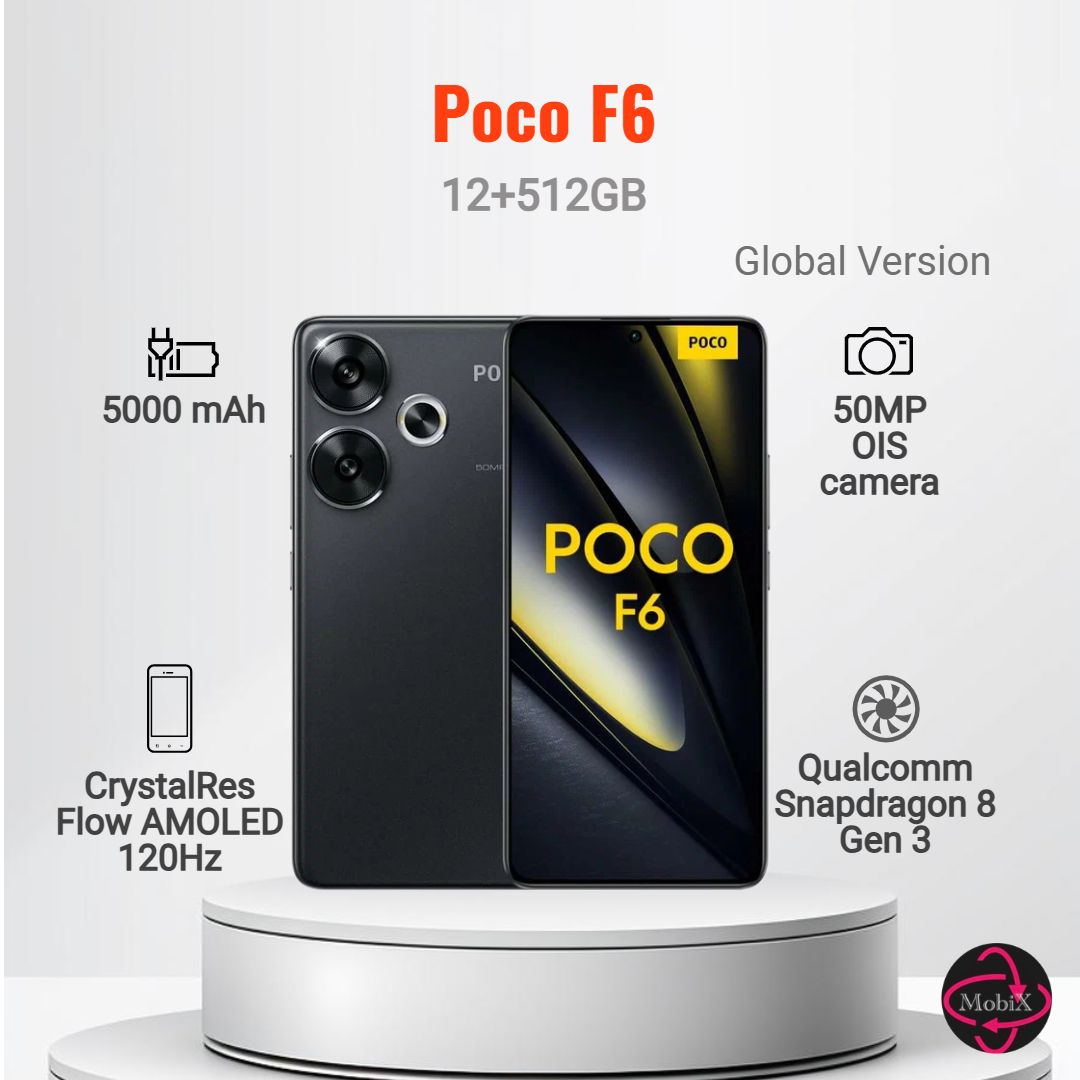 XiaomiСмартфонPocoF65G12/512ГБ,черный