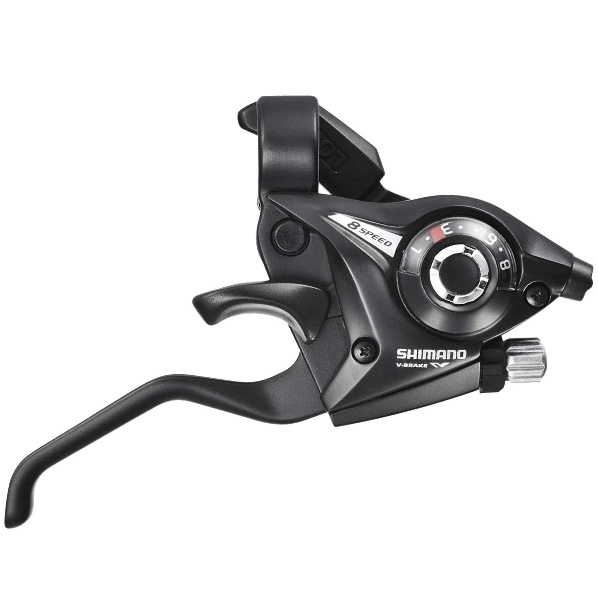 Shimano Шифтер ручка тормоза ST-EF51, 8 скоростей, под 2 пальца, под правую руку, трос 205 см — Товары для велоспорта