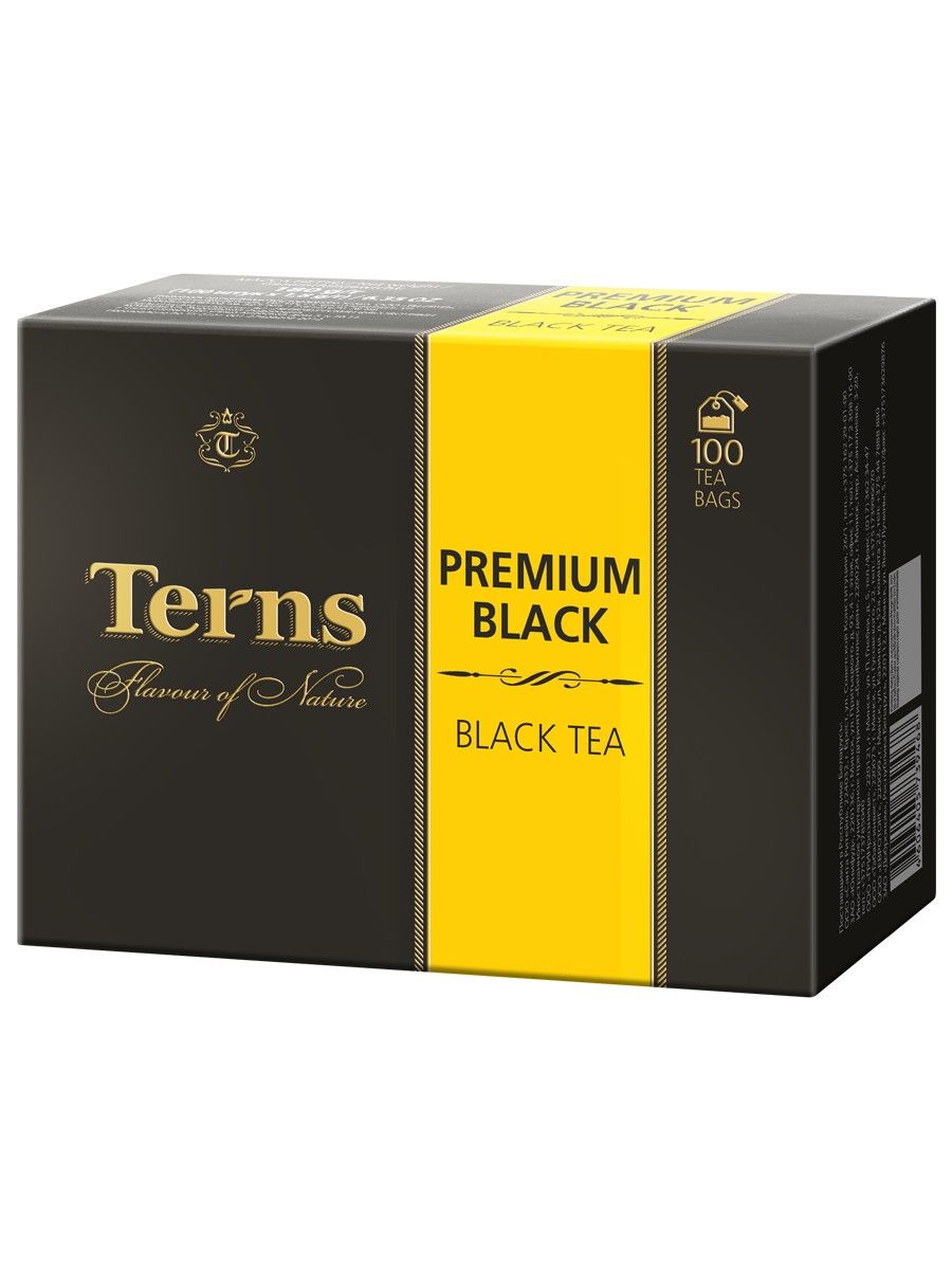 Terns "Premium Black" чай черный пакетированный, 100 пакетов