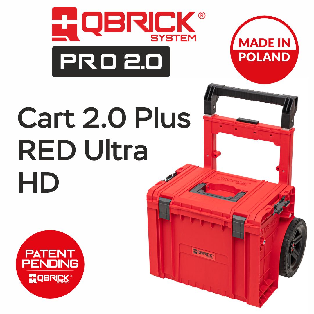 ТележкасЯщикомдляИнструментовQBRICKSYSTEMPROCART2.0PLUSREDULTRAHD