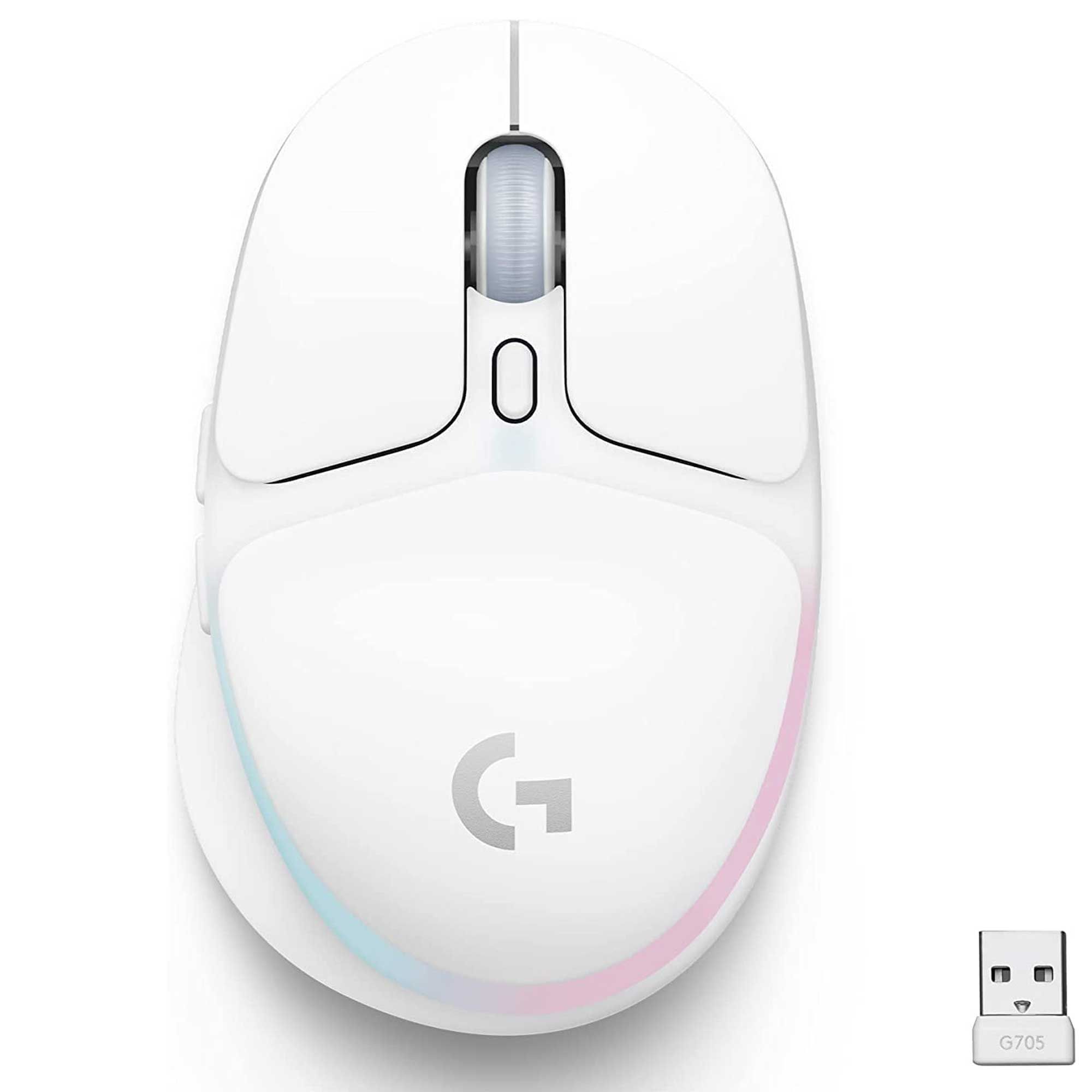 LogitechИгроваямышьбеспроводнаяG705LightspeedWirelessGamingMouse,белый