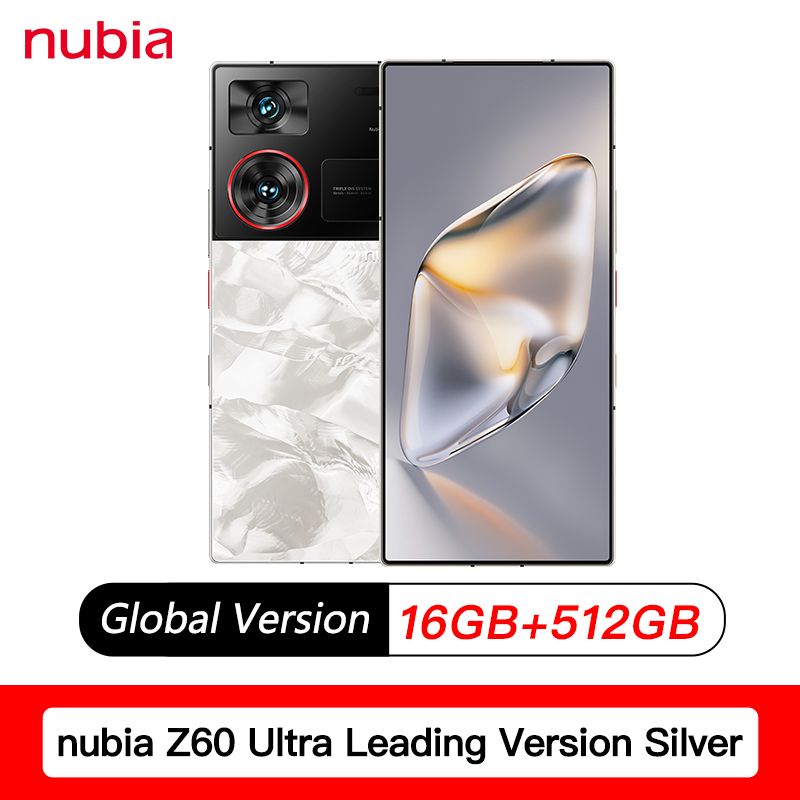 NubiaСмартфонZ60UltraLeadingVersionGlobal16/512ГБ,серебристый