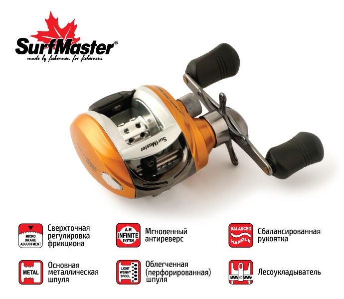 Катушка мульт. Surf Master Silver Fish SF 20 5+1bb L кастинг