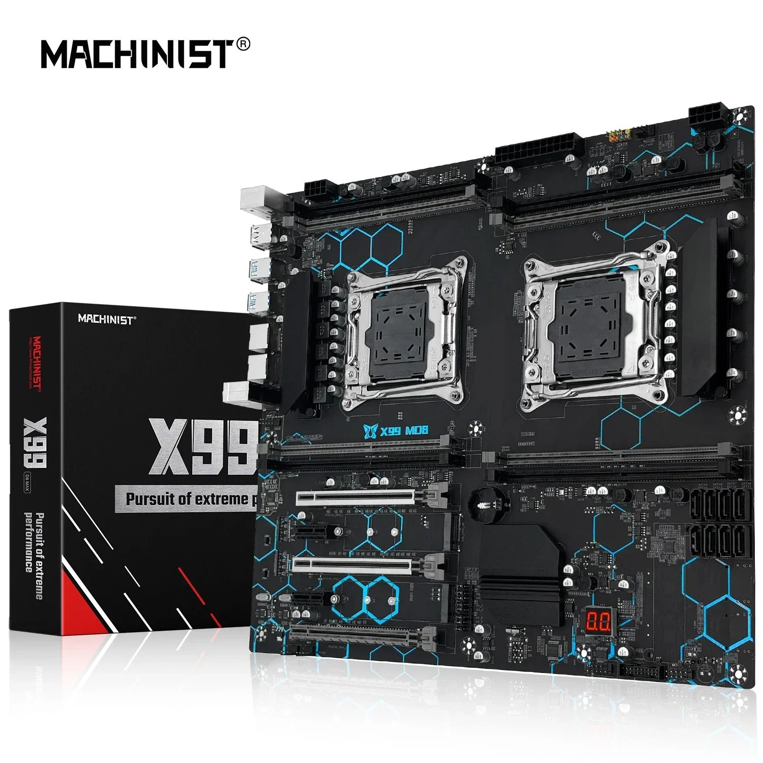 MACHINIST Материнская плата двухпроцессорная материнская плата MACHINIST X99 MD8