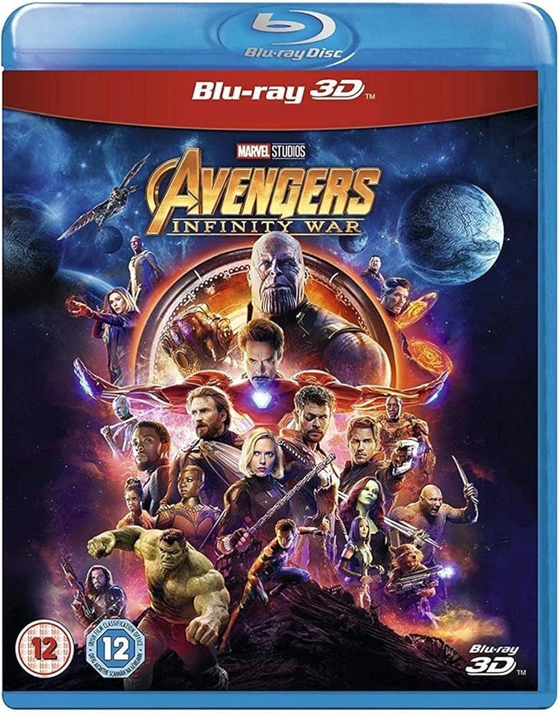 3D Мстители: Война бесконечности (2018) Киновселенная MARVEL Blu-ray (блю рей)