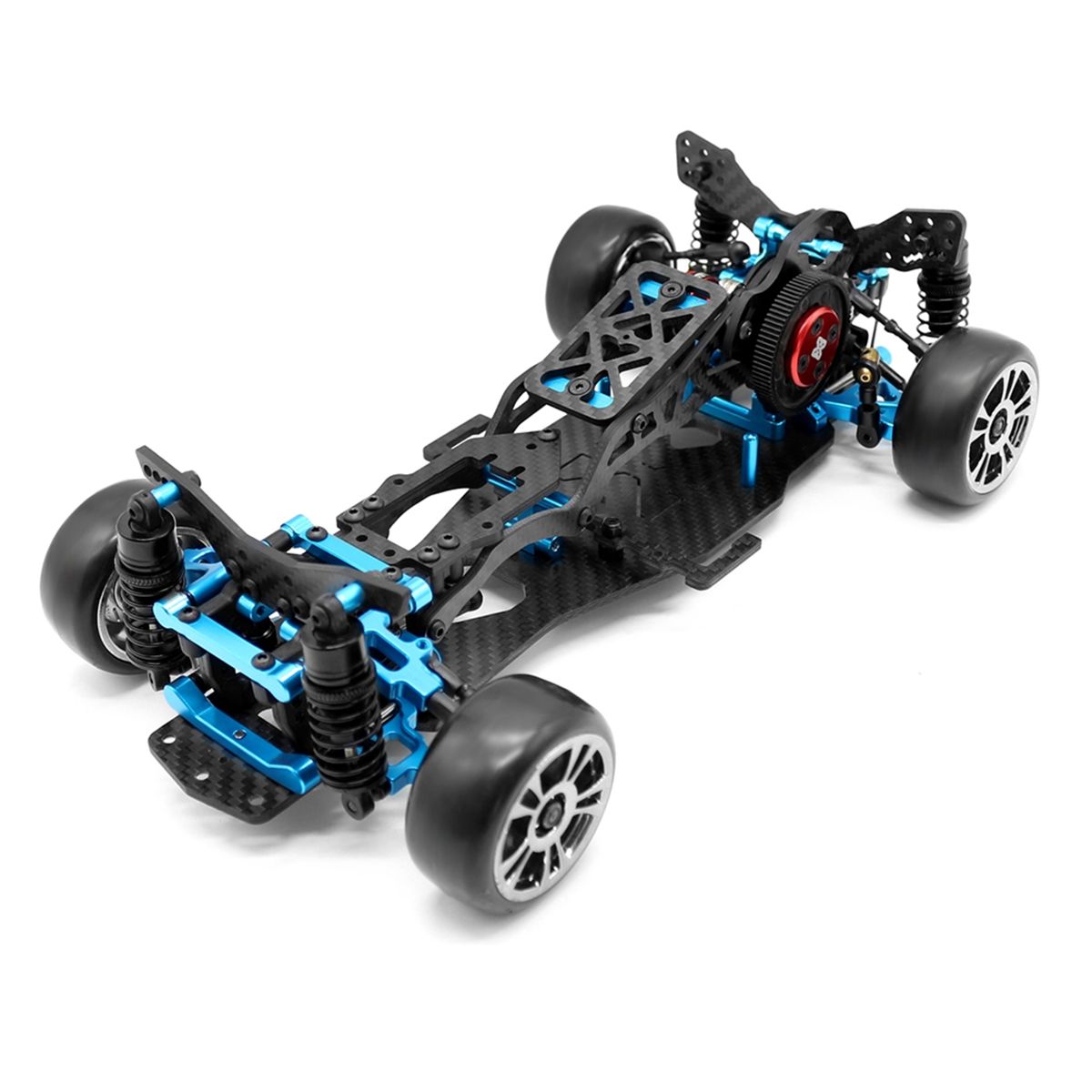 DIY задний привод Drift Racing Frame 1/10 RC Car RC рама комплект для дрифта синий