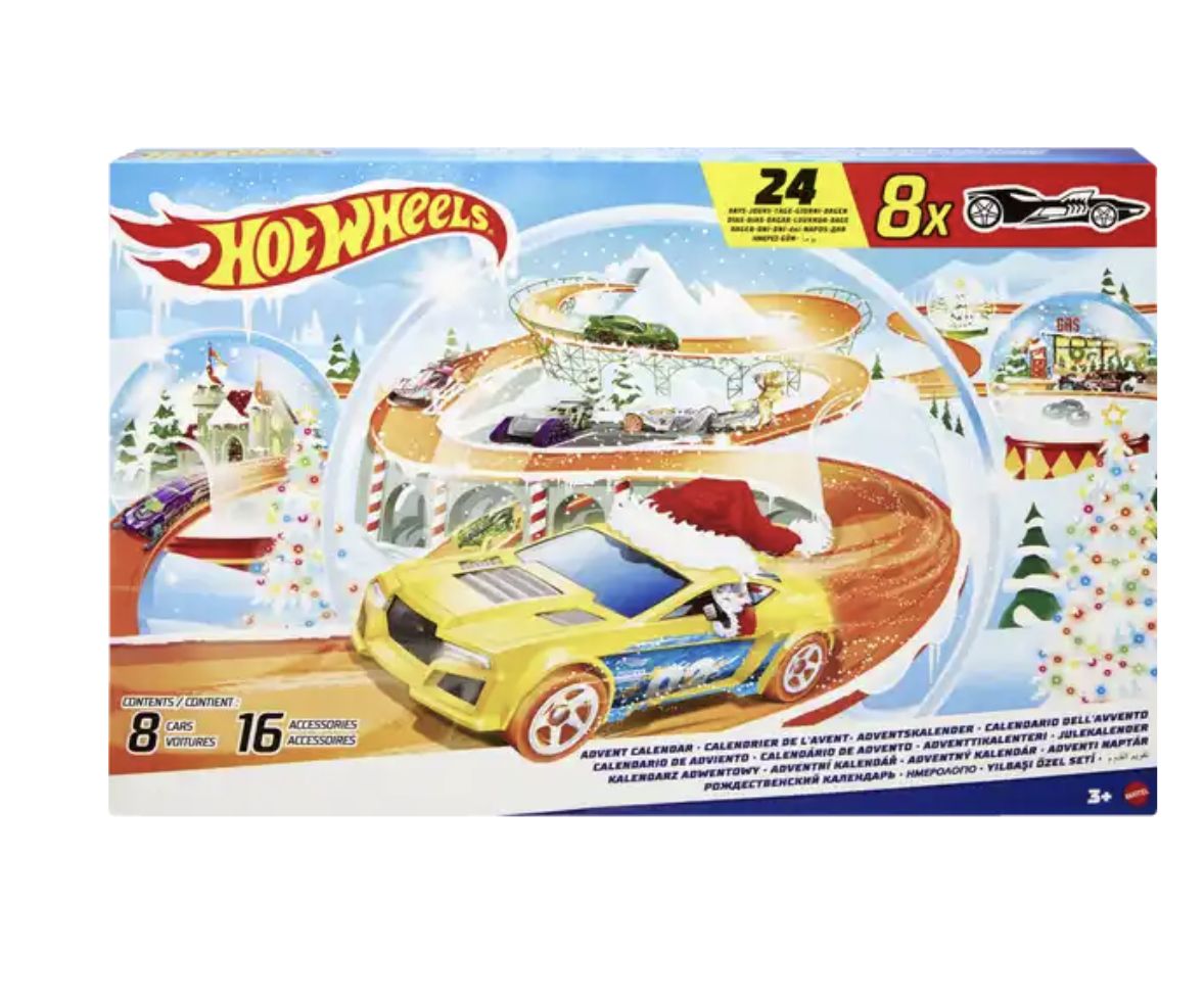 Адвент-календарь2024MattelHotWheels,24игрушки