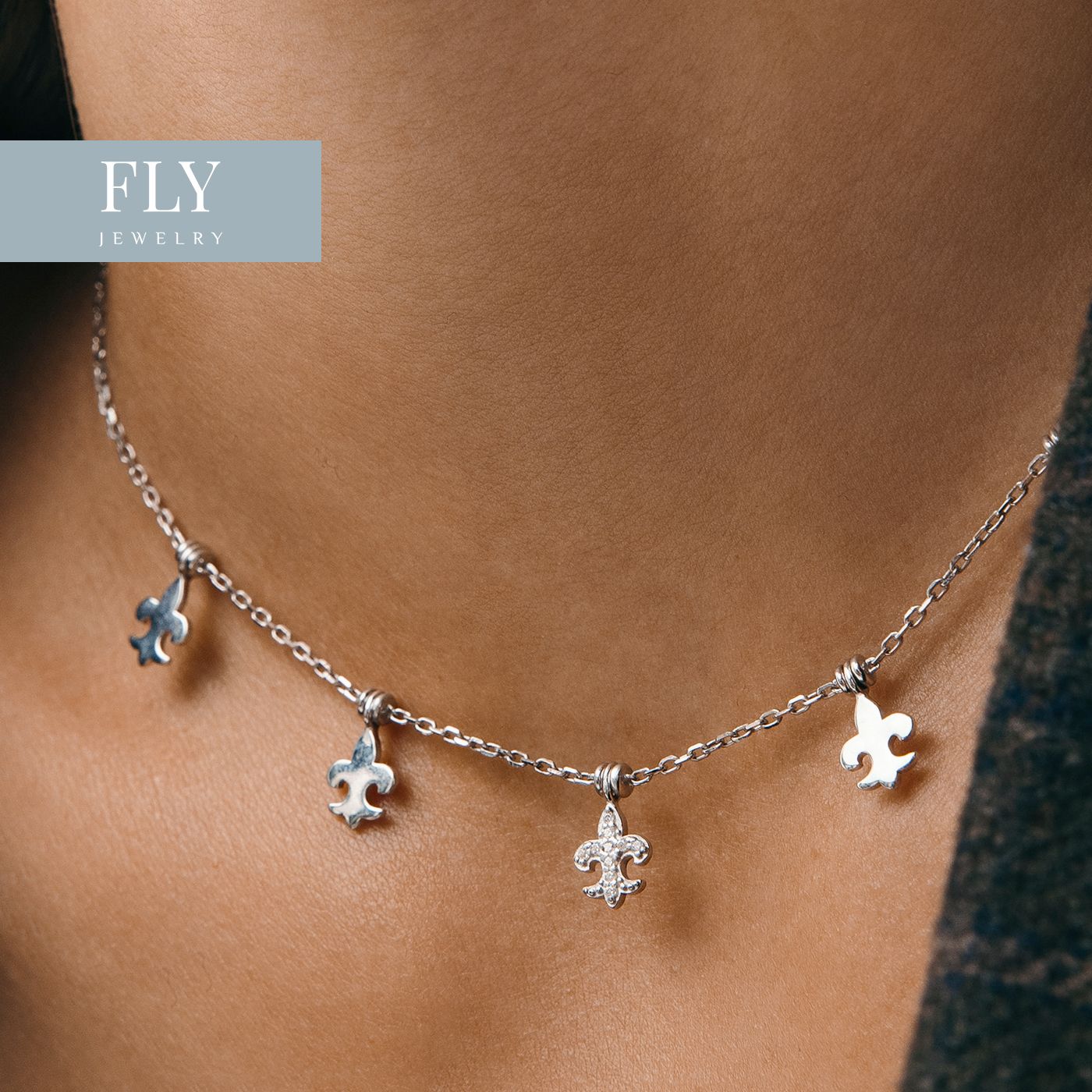 FLY jewelry Колье ювелирное Фианит