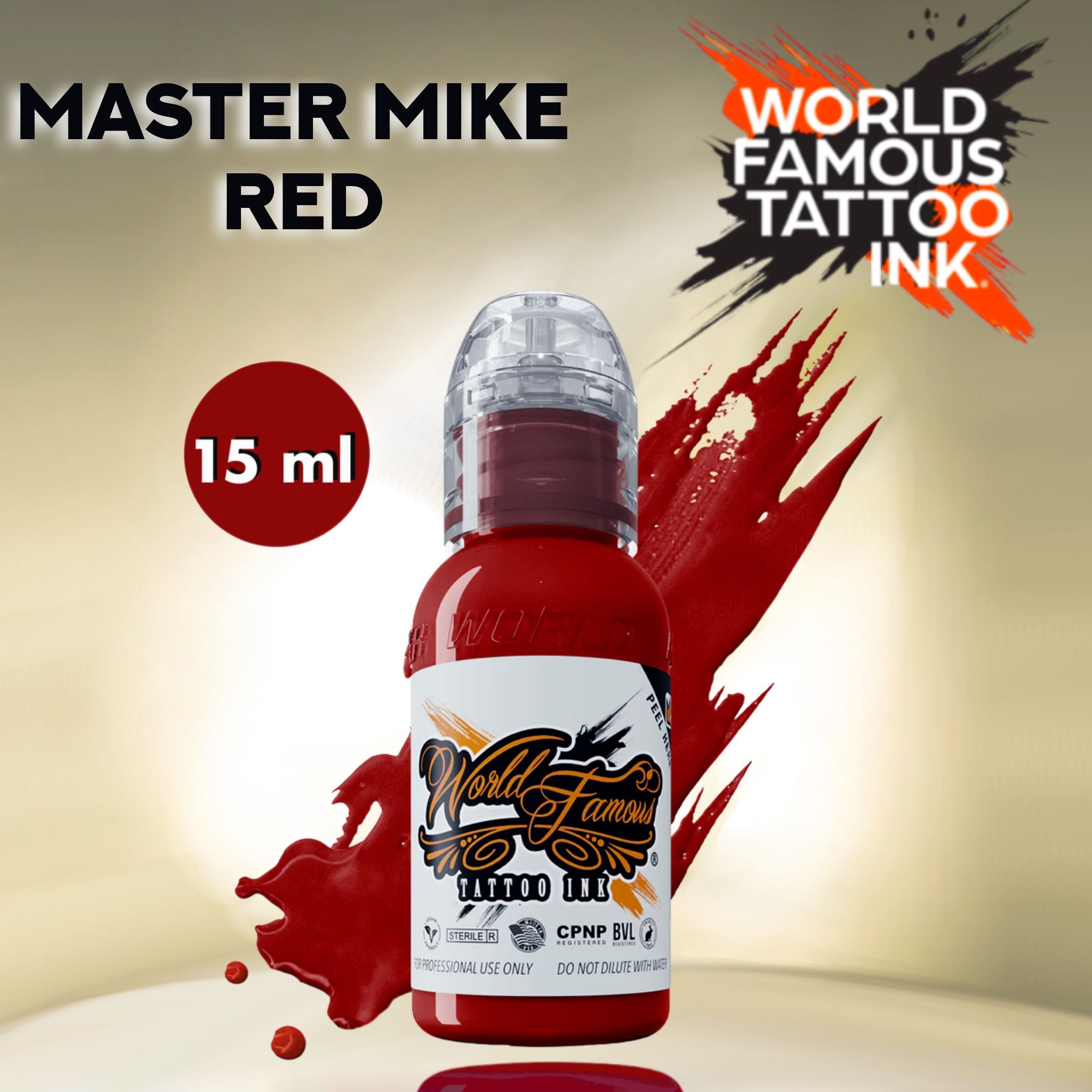 World Famous Master Mike Red Краска для татуировки 15 мл