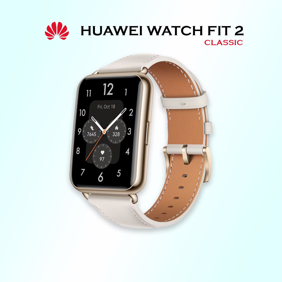 УмныечасыHuaweiWatchFit2,лунно-белые