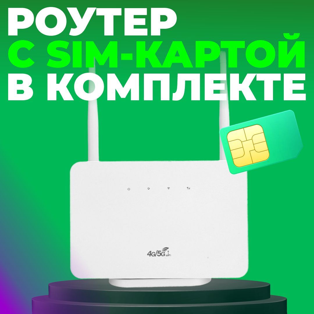 МегаФон Комплект с модемом/роутером Роутер в комплекте с SIM (Вся Россия)