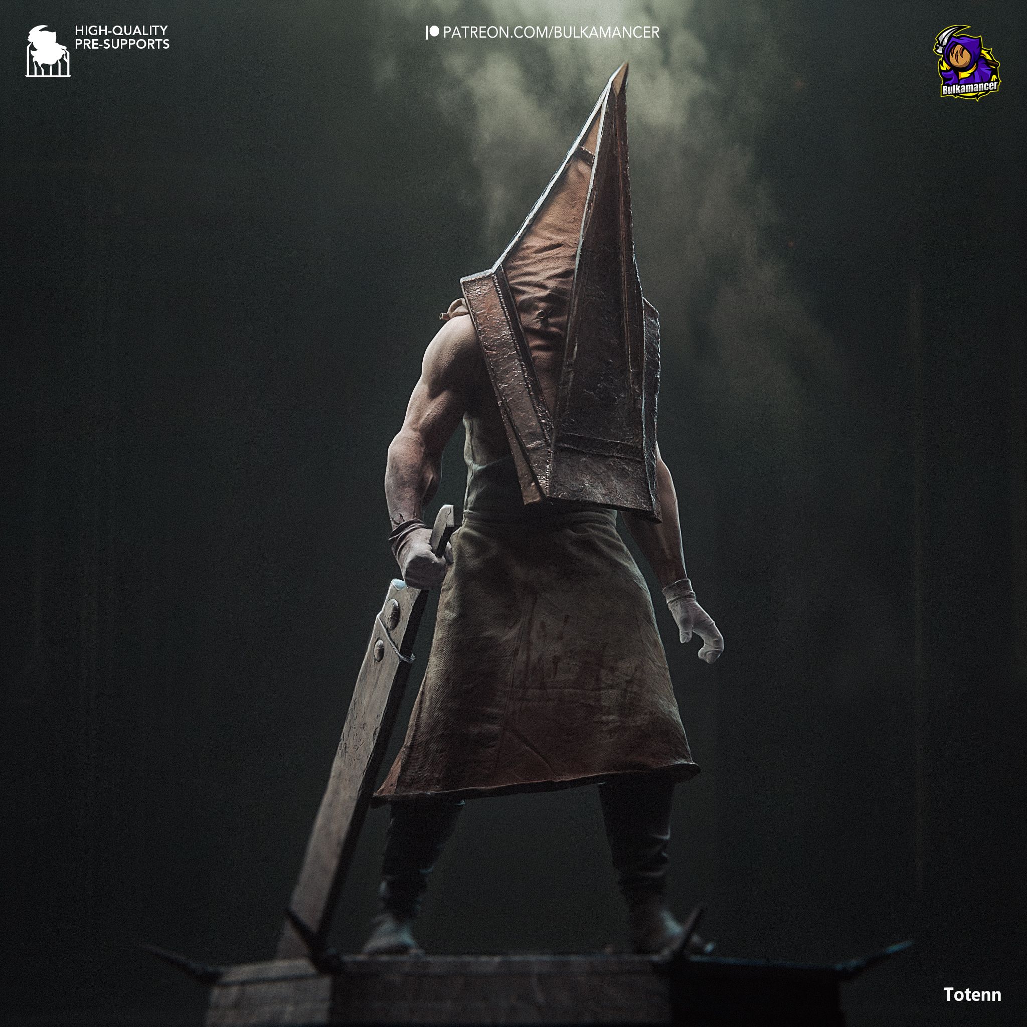 Фигурка для покраски "Пирамидоголовый / Pyramid Head" (Silent Hill 2), коллекционная 20см