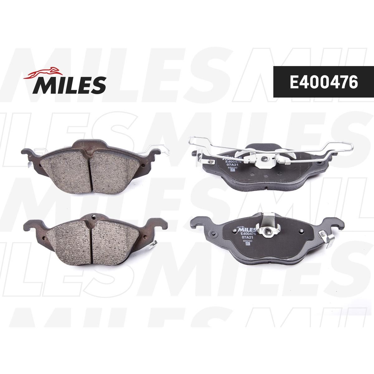 Колодки тормозные дисковые MILES для а/м OPEL ASTRA G 1.2, 1.4, 1.6, 1.7D передние, LowMetallic