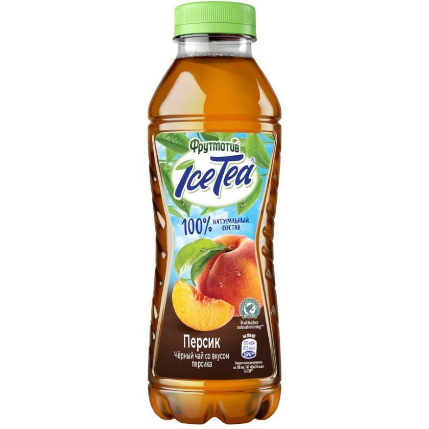 Холодный чай Фрутмотив IceTea черный персик 500 мл