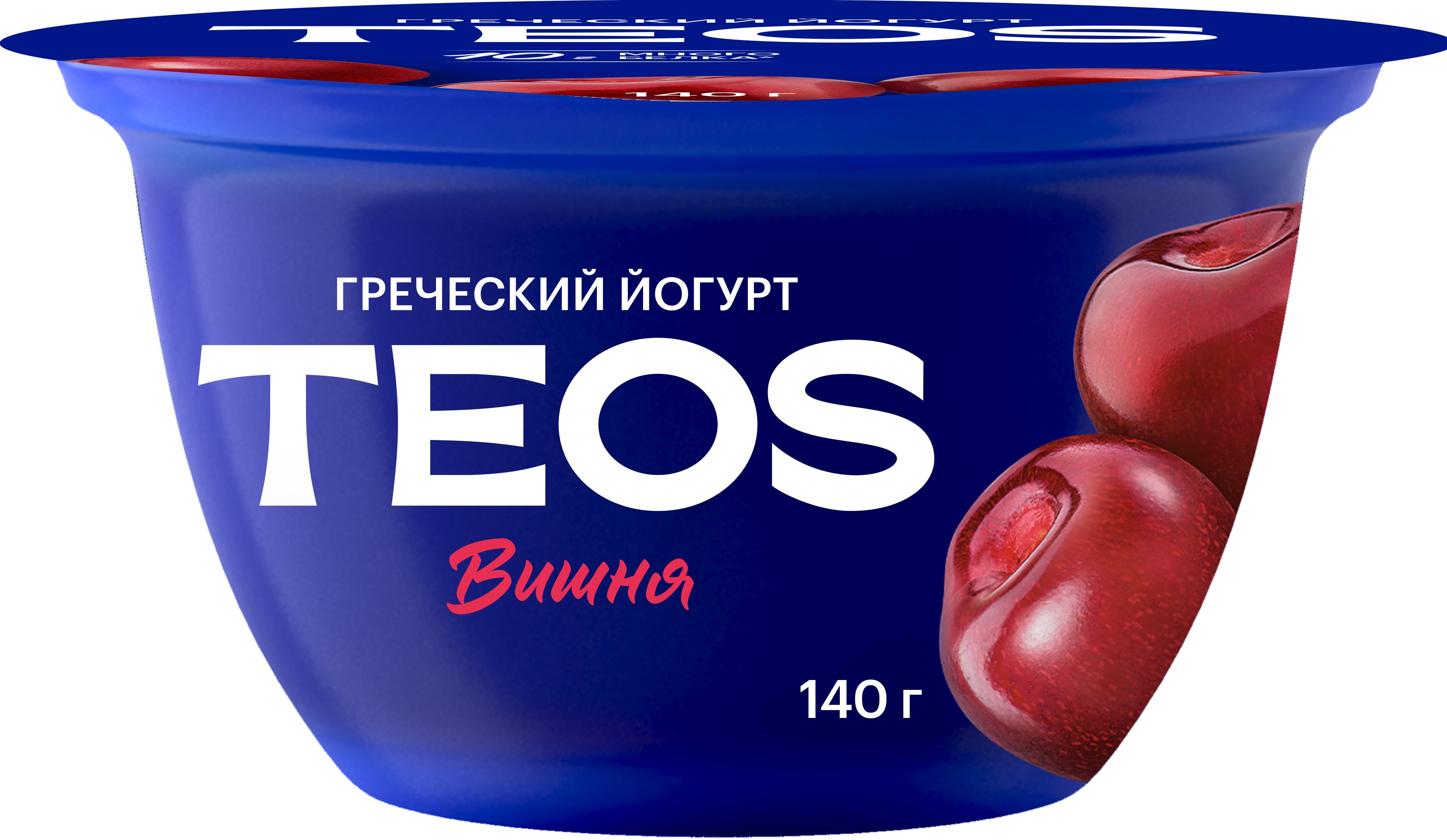 Йогурт густой Teos, вишня, 2 %, 140 г